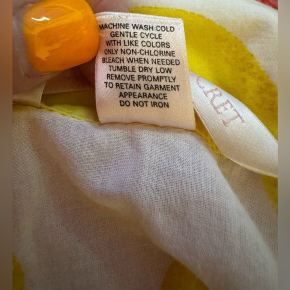 Victoria Secret Lemon Print Pajama Top Size XL - Picture 5 of 5